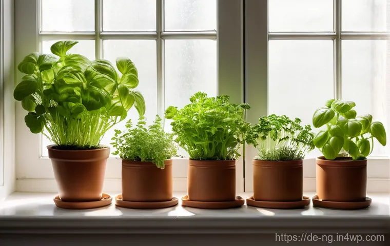 가정에서 기를 수 있는 허브 식물 소개 - **Charming German Kitchen Windowsill Herb Garden**
"A brightly lit, minimalist German kitchen wi...